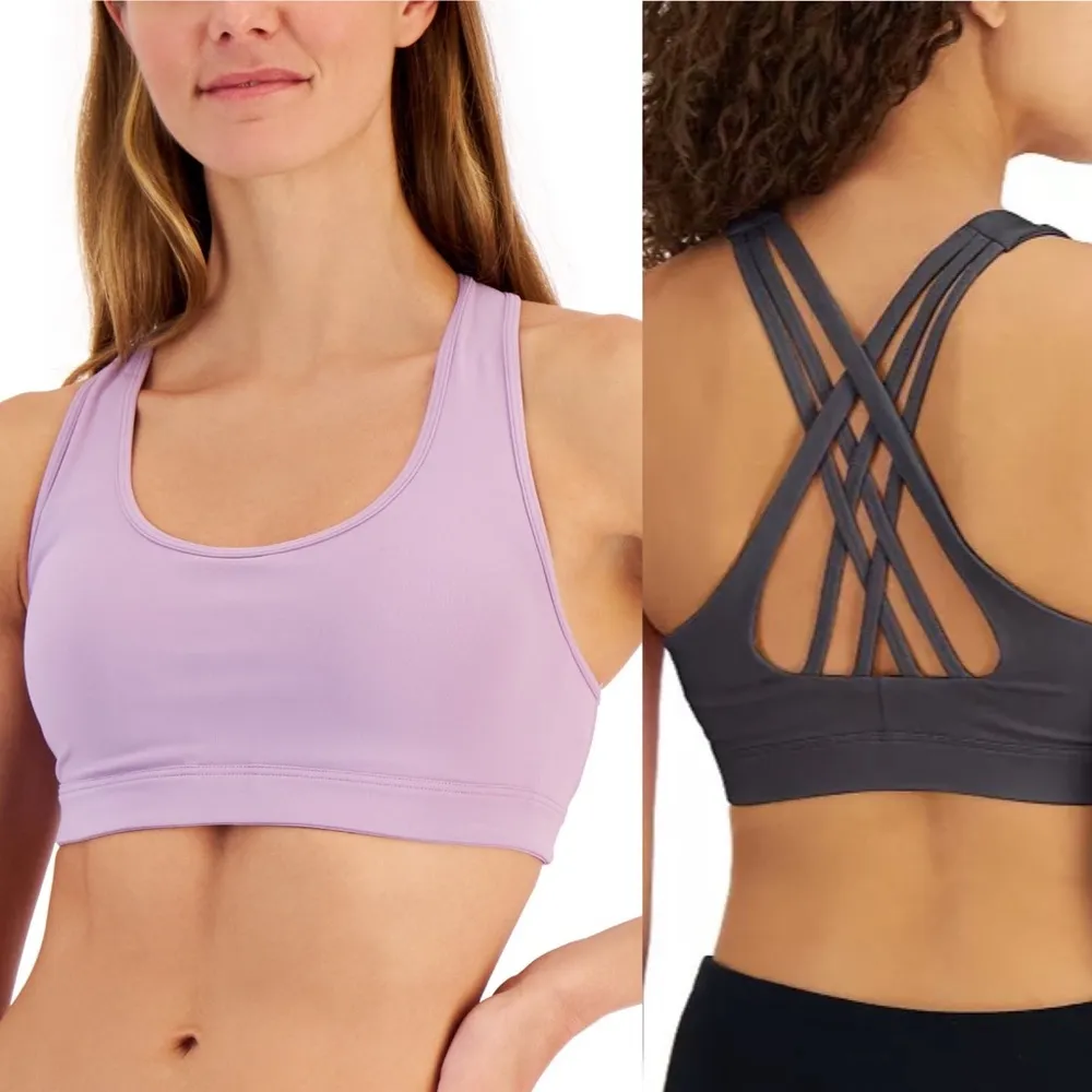 ID Ideology LAVENDER Low Impact Bra, Size XS New w/Tag - Image 5