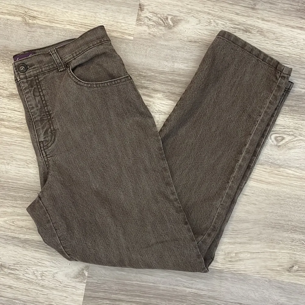 Gloria Vanderbilt Amanda Brown Stretchy Jeans Size 10 Short - Image 4