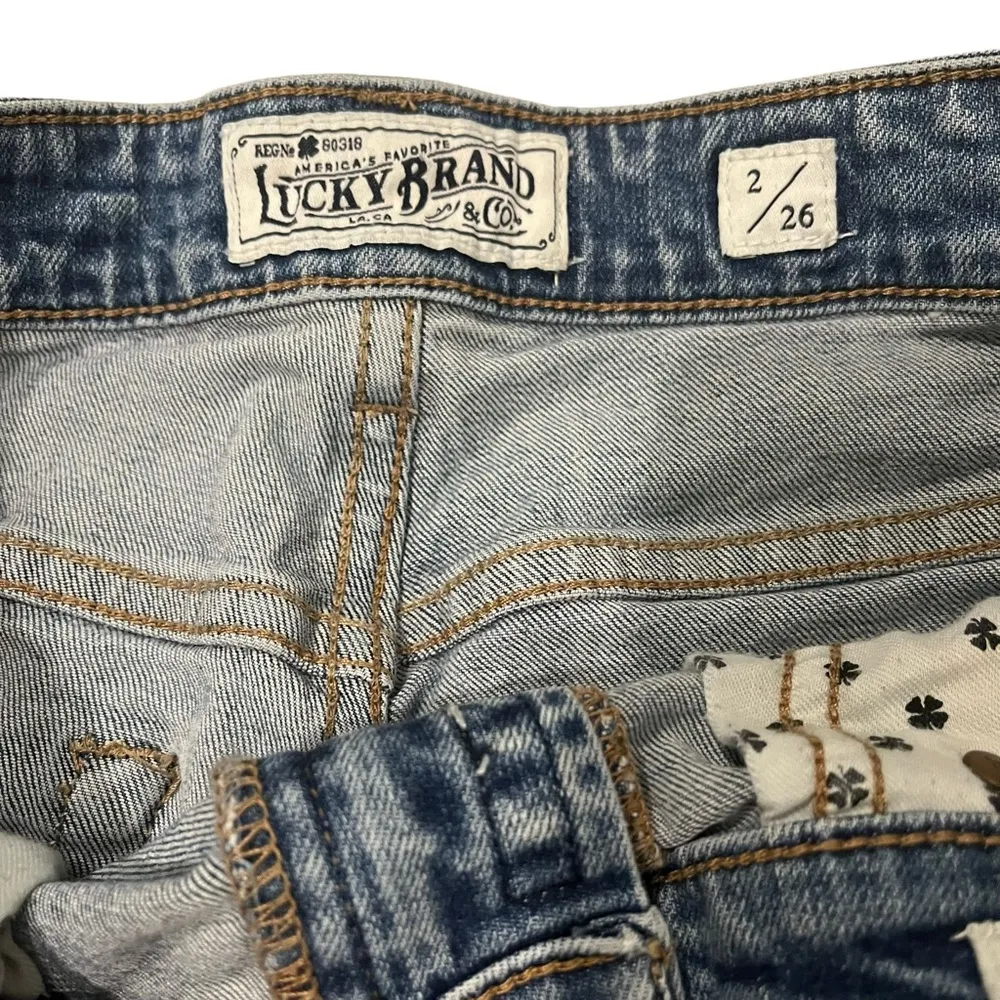 Lucky Brand Sienna Slim Boyfriend Distressed Jeans, Sz 2/26 - Image 14