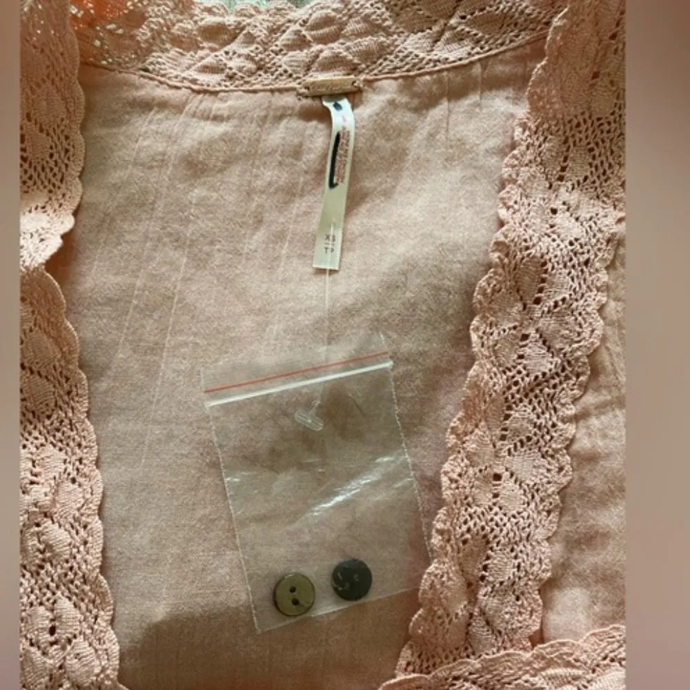 Free People Keep It Romantic Midi in Pink Size XS NWOT $118 - Image 4