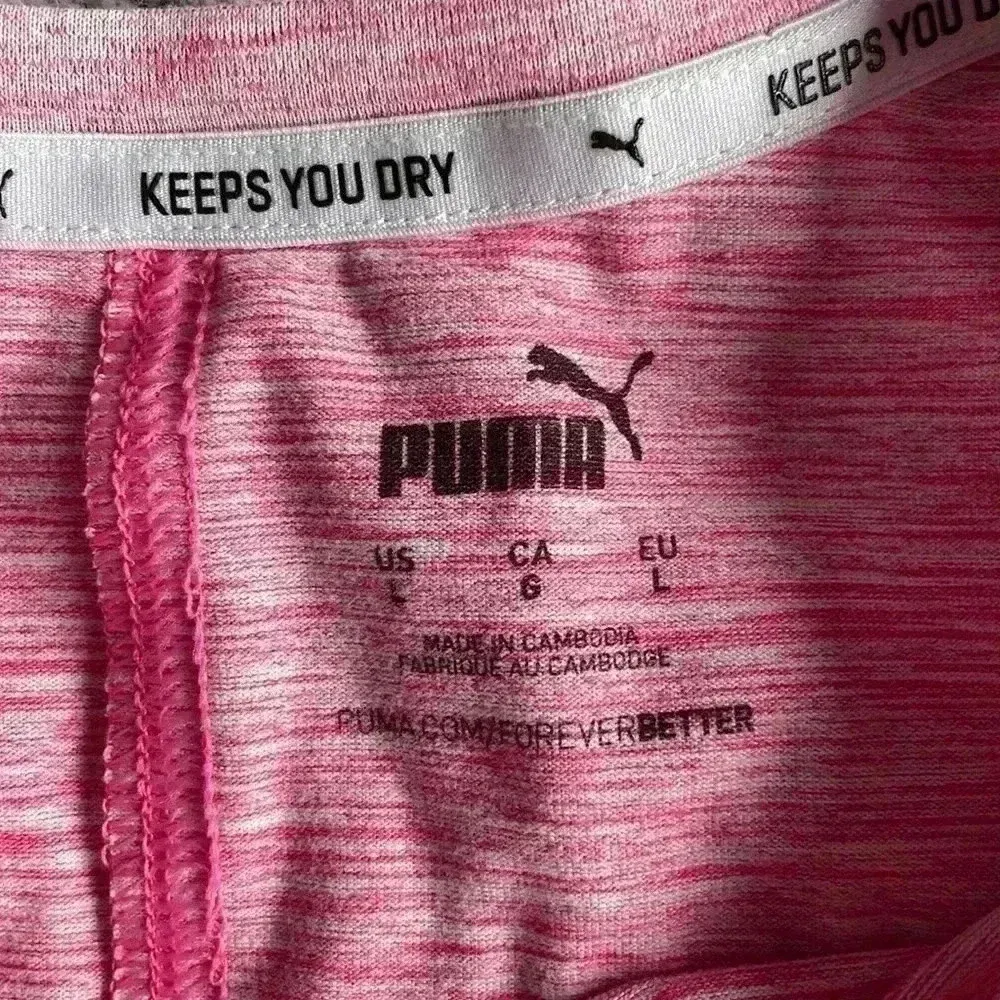 Puma pink muscle tank‎ top size large - Image 2