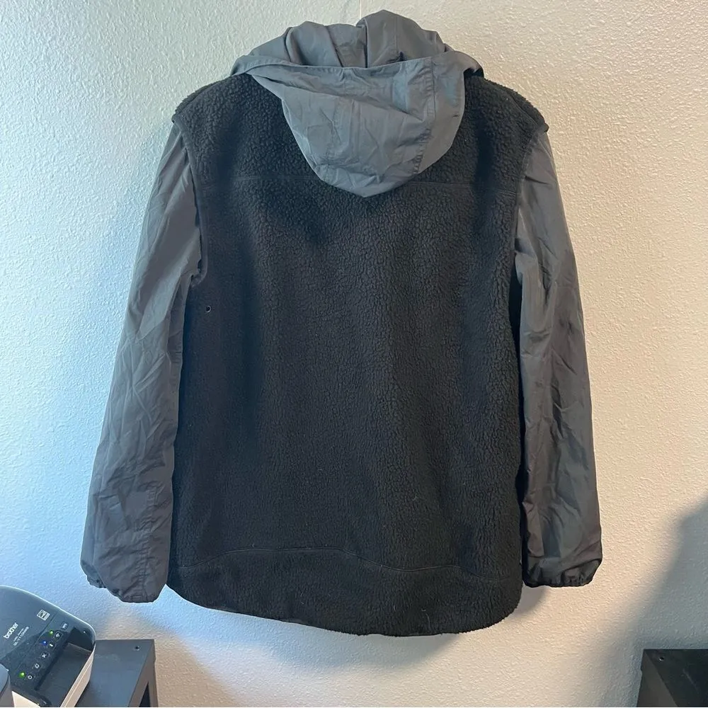 Kit & Ace Reversible Sherpa Jacket Gray Size L - Image 8