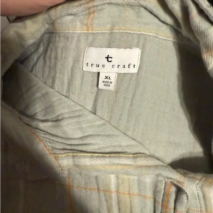 True Craft Light Plaid Button-Down Shirt - Image 2