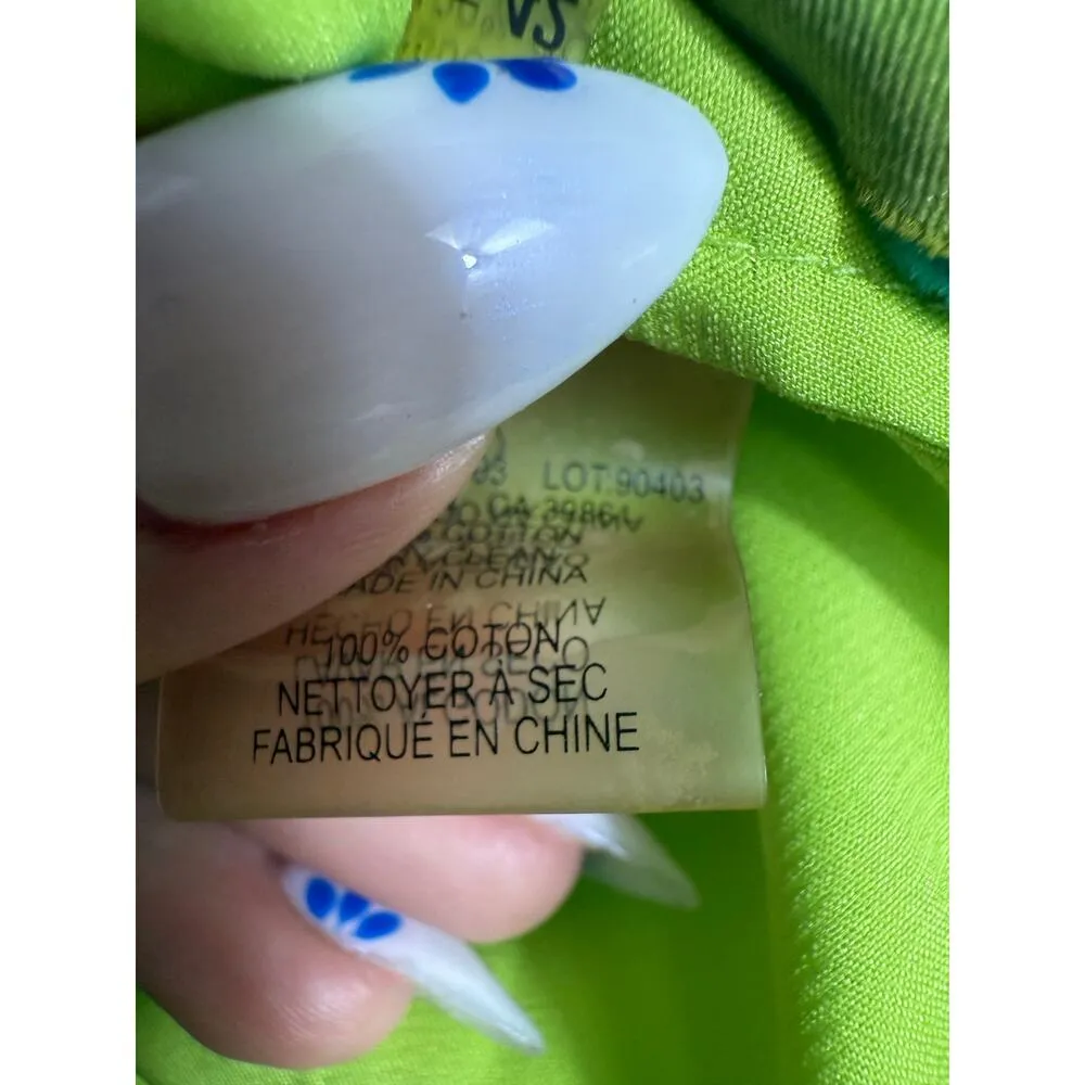 Elie Tahari Green Eyelet Embroidered Cotton Skirt Size 6 - Image 7