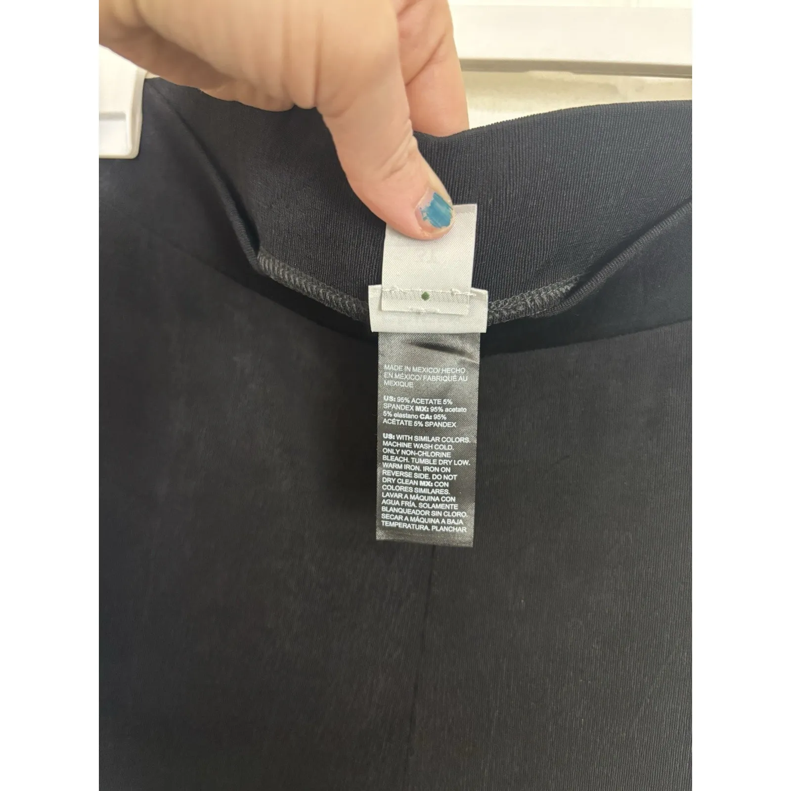 Chico’s Travelers Black Slinky Stretch Pull On Pants Size 3T 16/18 Tall XLT Wide - Image 5