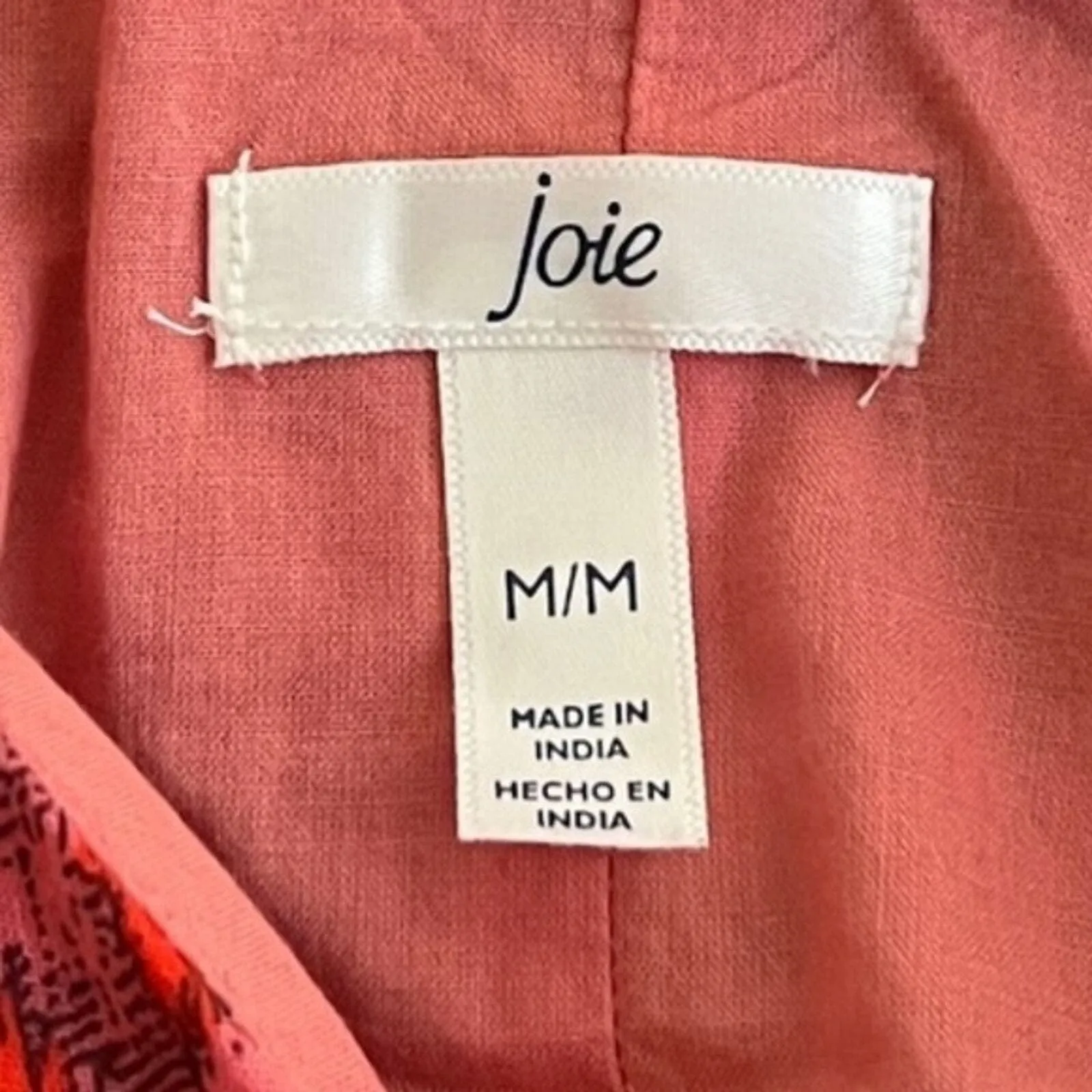 Joie Dress Womens Medium Red Pink Tea Rose Bondi Tier Maxi Sundress Boho Peasant - Image 6