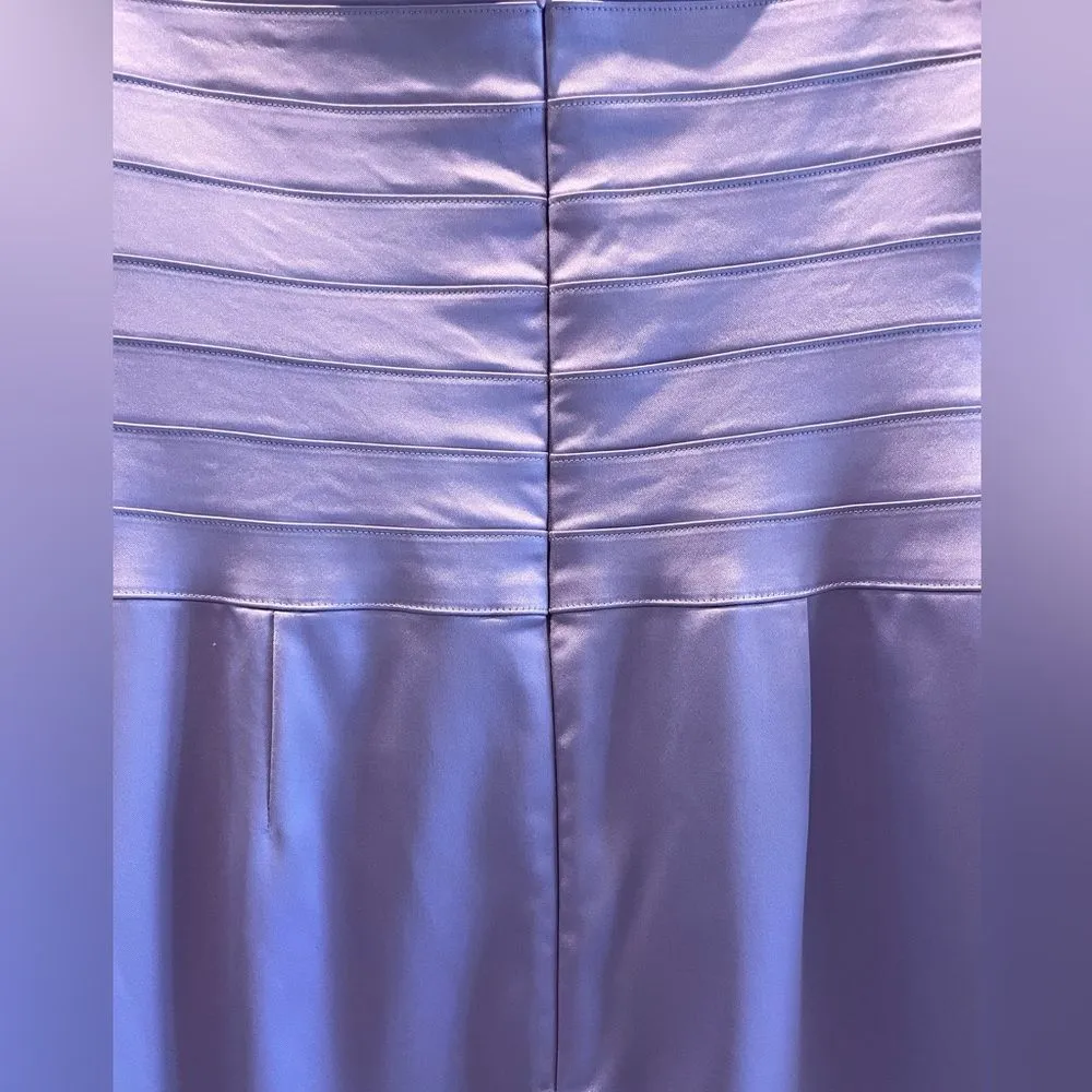 Papell Boutique Evening V-Neck Halter Prom Pencil Dress Lavender Size 10‎ - Image 8