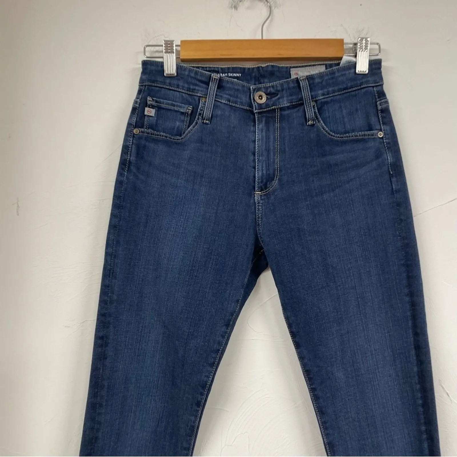 AG Adriano Goldschmeid Farrah High Rise Skinny Jeans Womens 26 Medium Wash Blue - Image 2