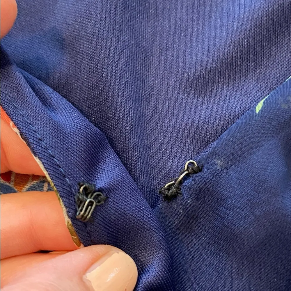 Lulus Run Away With Me Navy Blue Floral Print Long Sleeve Romper - Image 10