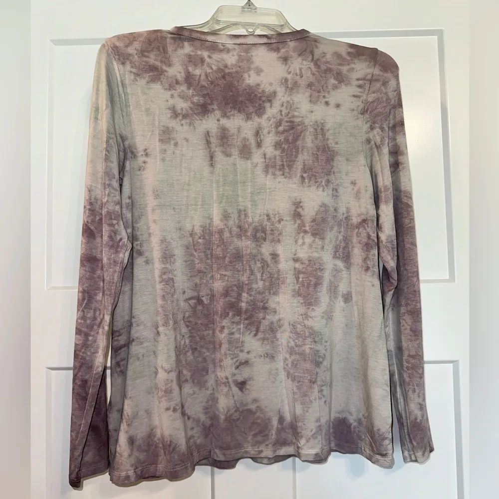 American Eagle Outfitters tie dye Soft & Sexy lace vneck long sleeve Small NWT - Image 3