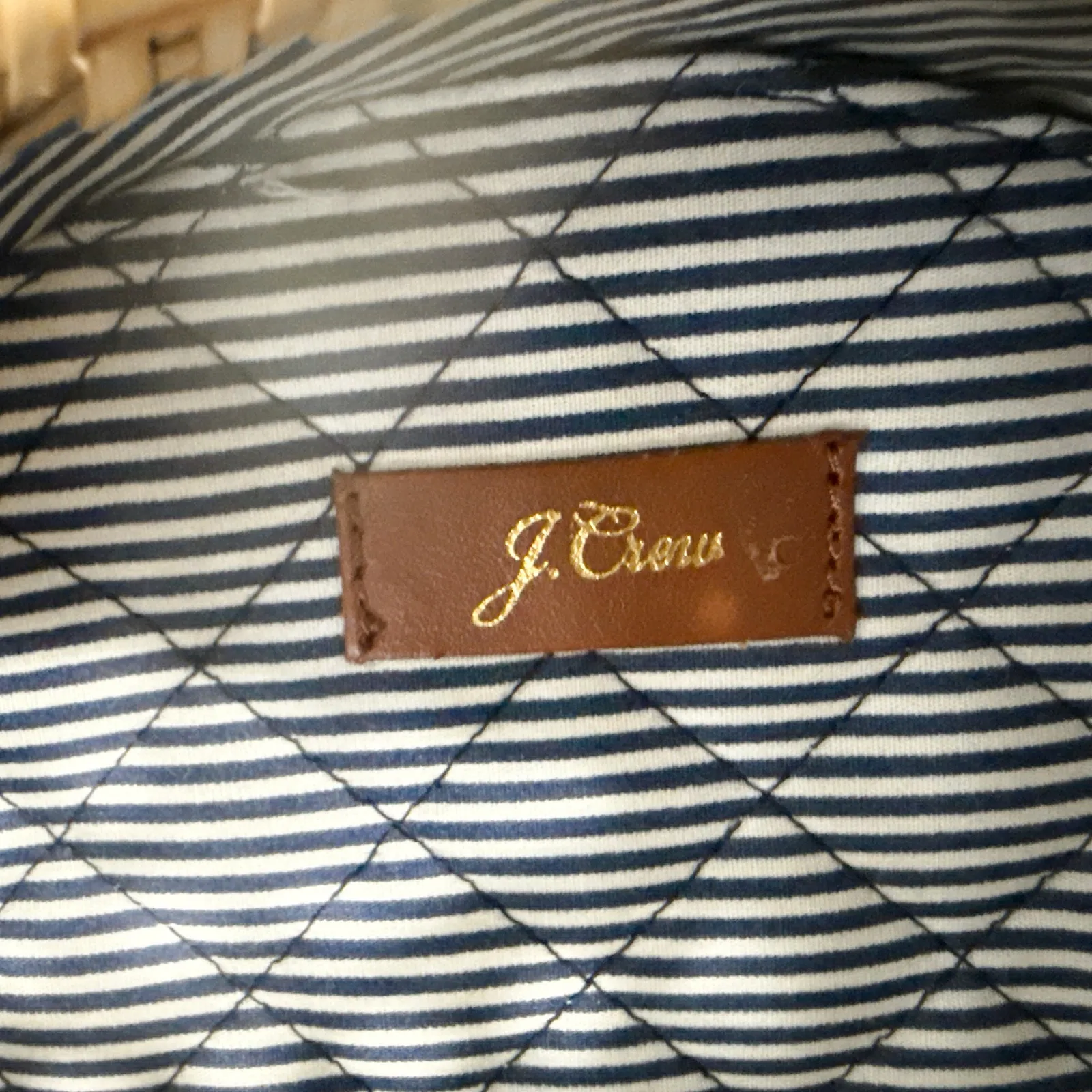 J.Crew Rattan Circle Crossbody Bag with Leather Strap – EUC Brown - Image 4