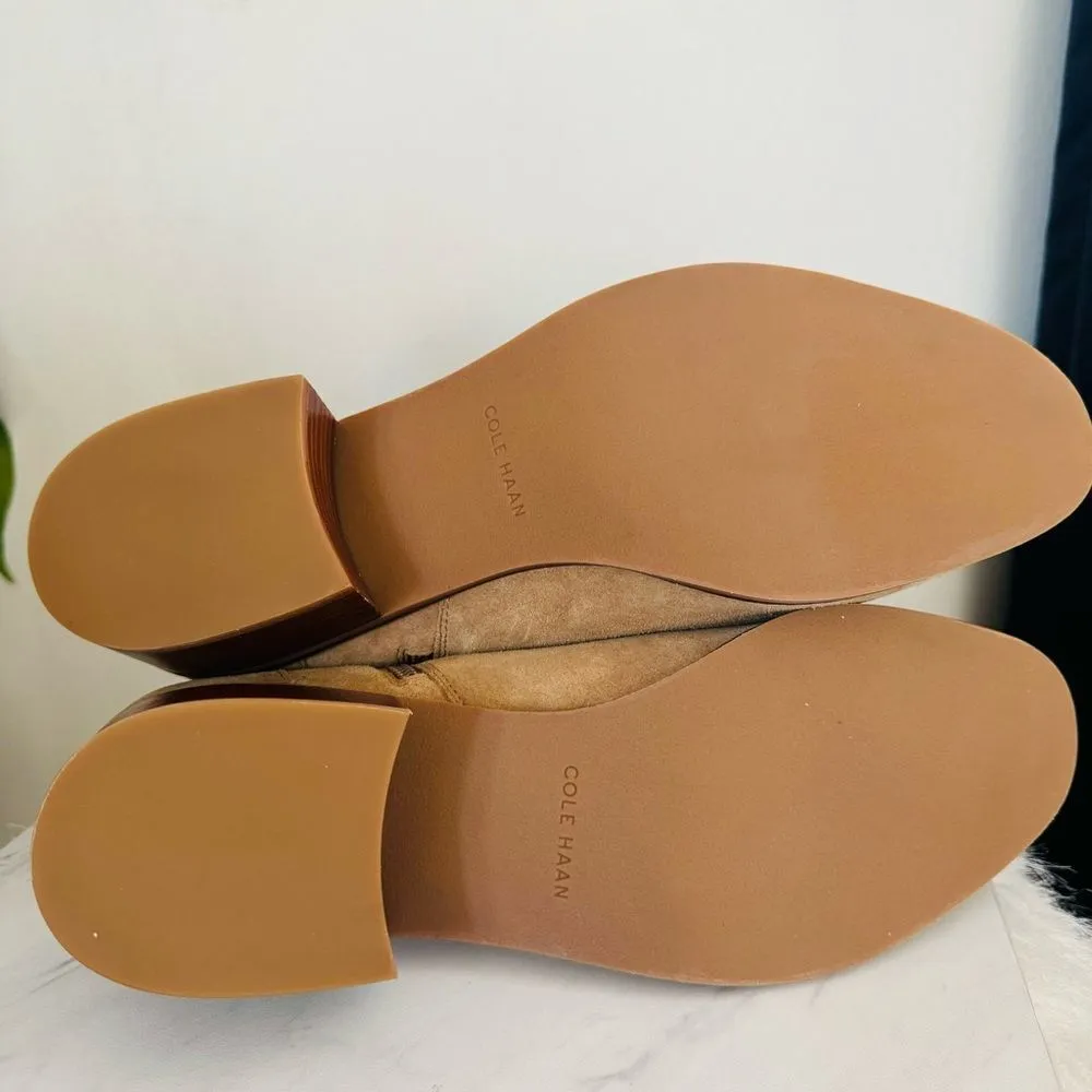 Cole Haan Holis Buckle Suede Leather Ankle Bootie, Tan,‎ Size 10, NWOB - Image 8