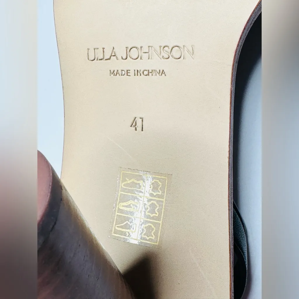 Ulla Johnson Lina Black Brown High Heel Sandal Shoes Size 41 NWOB - Image 11