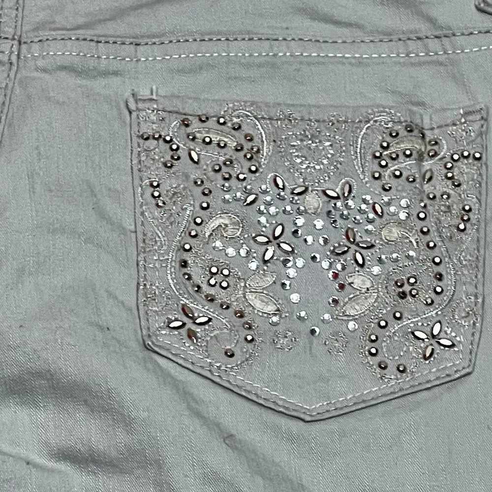 Nine West women’s size 14 rosemary, straight leg, light color jeans - Image 2