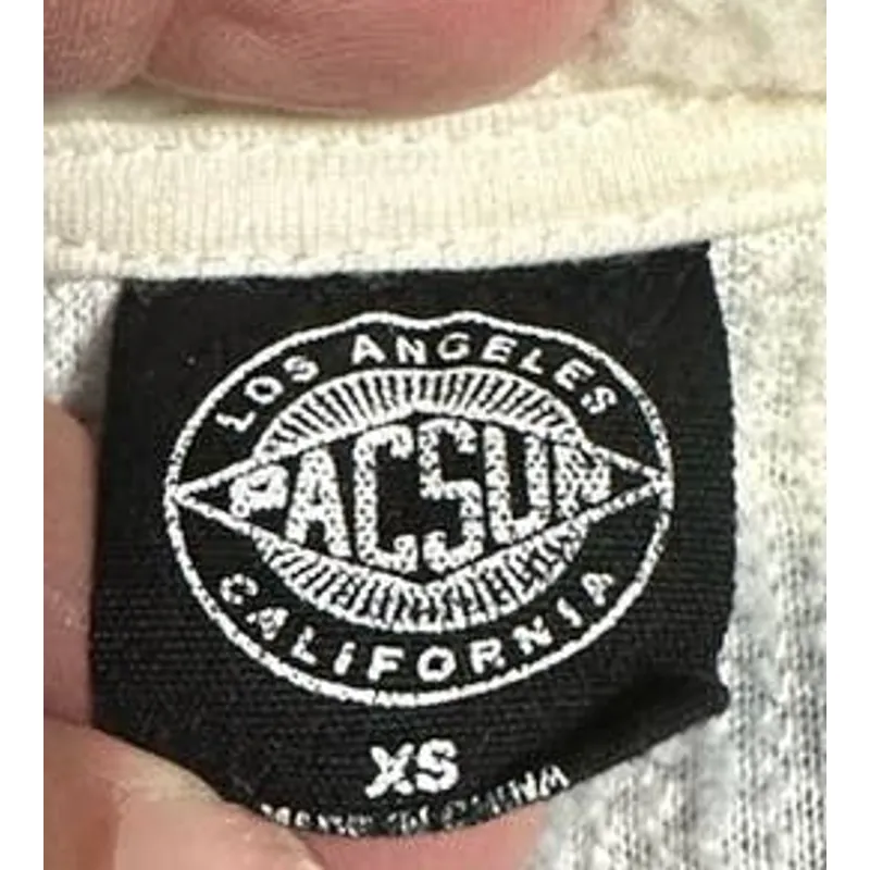 Pacsun Cream Fleece with Light Blue Flowers size‎ XS - Image 3