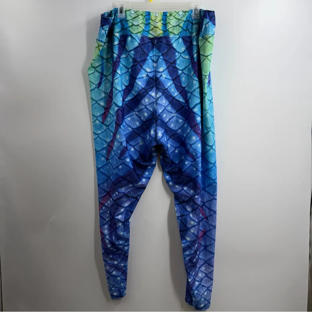 Finfolk Productions Navi Nightfall High Waisted Leggings plus size 6XL Cosplay Blue - Image 5