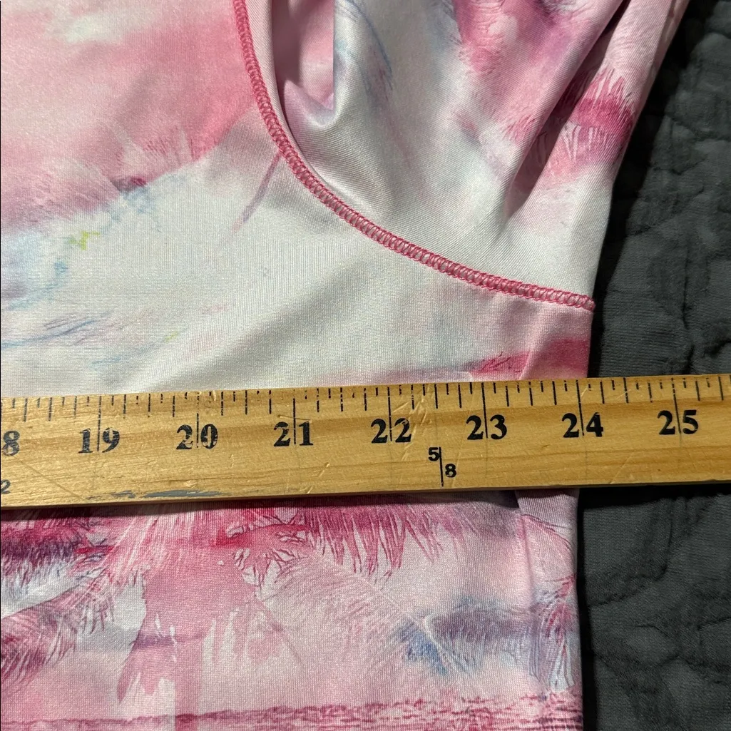 SILVER BAIT women’s size 1X long sleeve pink and white tropical fishing shirt - Image 4