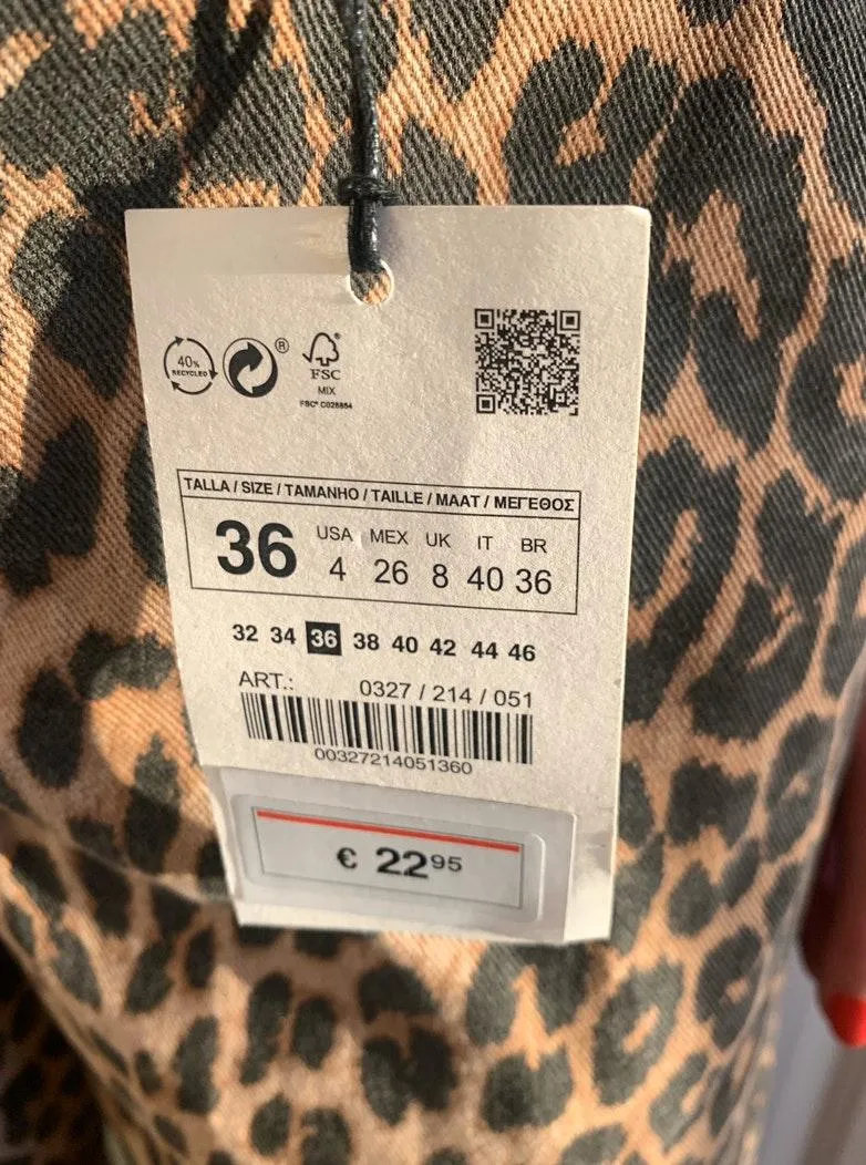 ZARA Cheetah Jeans - Image 4