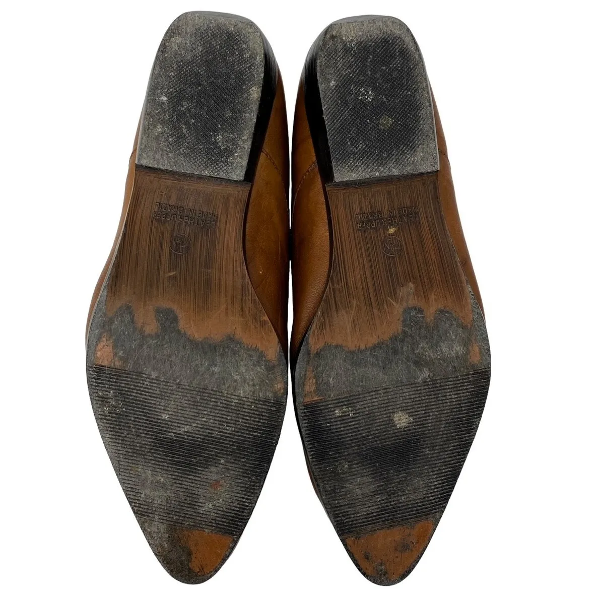 ELLEMENNO Brazilian Brown Leather Cowboy Boot Booties Shoes ~ Women's Size 7.5 - Image 9