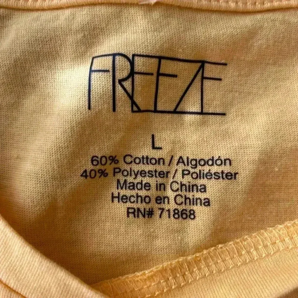 🆕 Stay kind yellow cropped graphic tee L🆕 Size undefined - Image 5