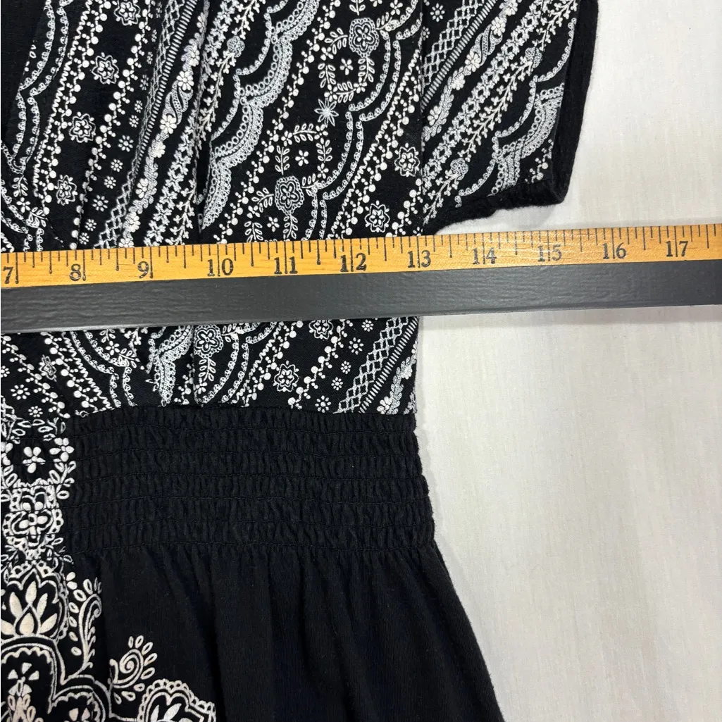 Dressbarn Wrap Top Womens M Smocked Waist Boho Festival 90's Indie Art-to-Wear - Image 9