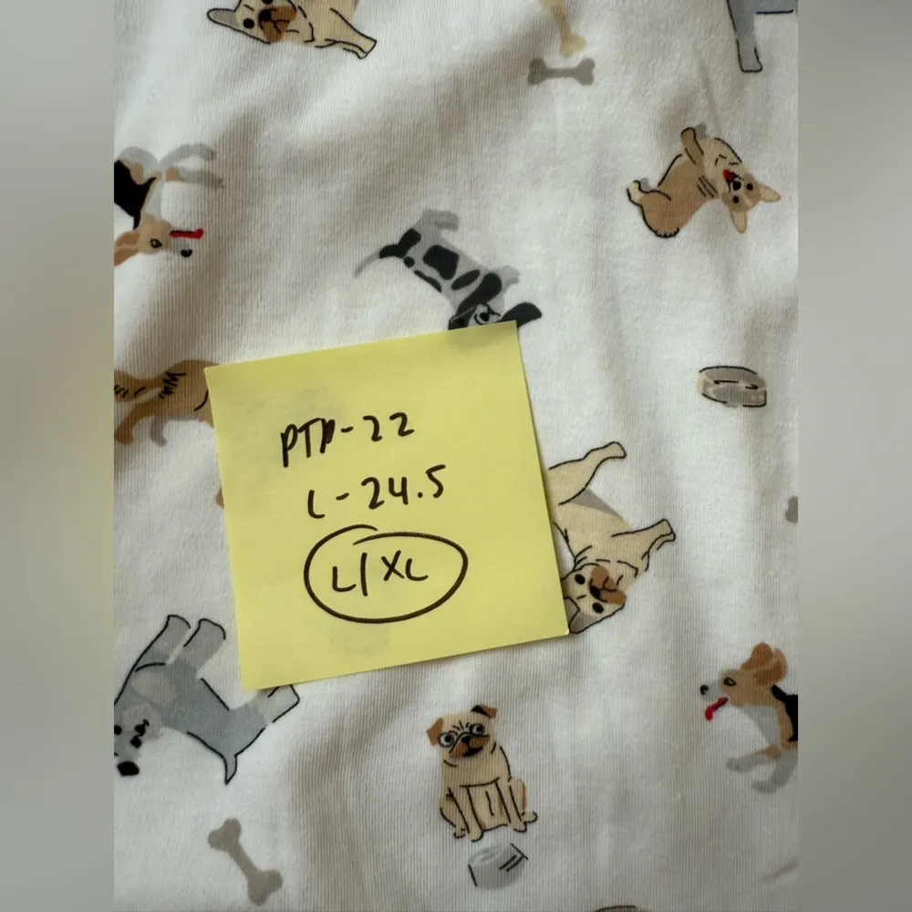 VTG Bonnie Evans Doggie Long Sleeve Tshirt Dog Shirt White Multi Color Size L XL - Image 6