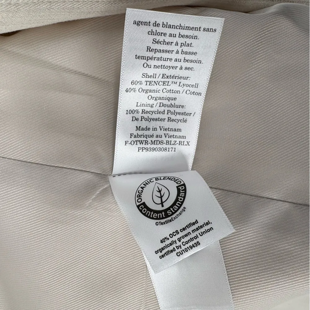 NWT Everlane The Relaxed Blazer in Buttersmooth | Sz 4 | Heathered Oat - Image 15