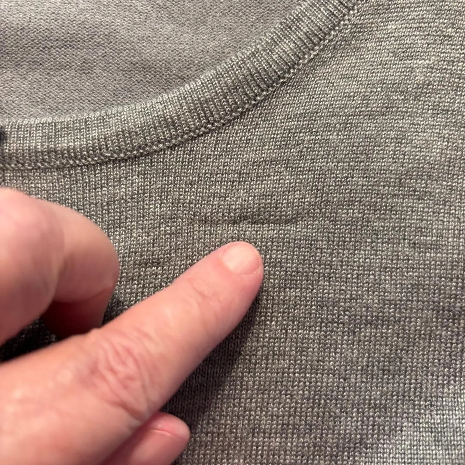 Vila Minalo Button Down Cardigan Sweater, Grey, Women's XL Grandma Core - Image 5