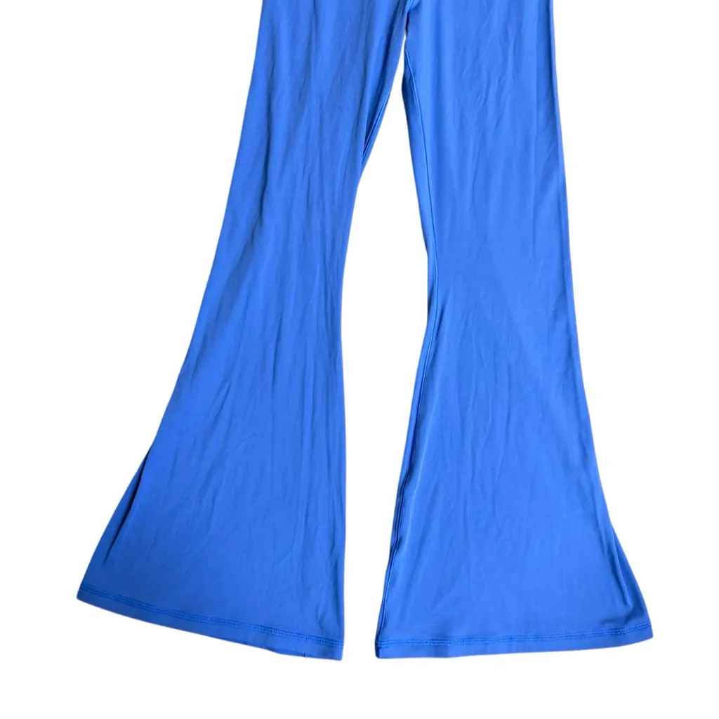 OFFLINE By Aerie Real Me High Waisted Crossover Flare Legging Blue Size Large - Image 8