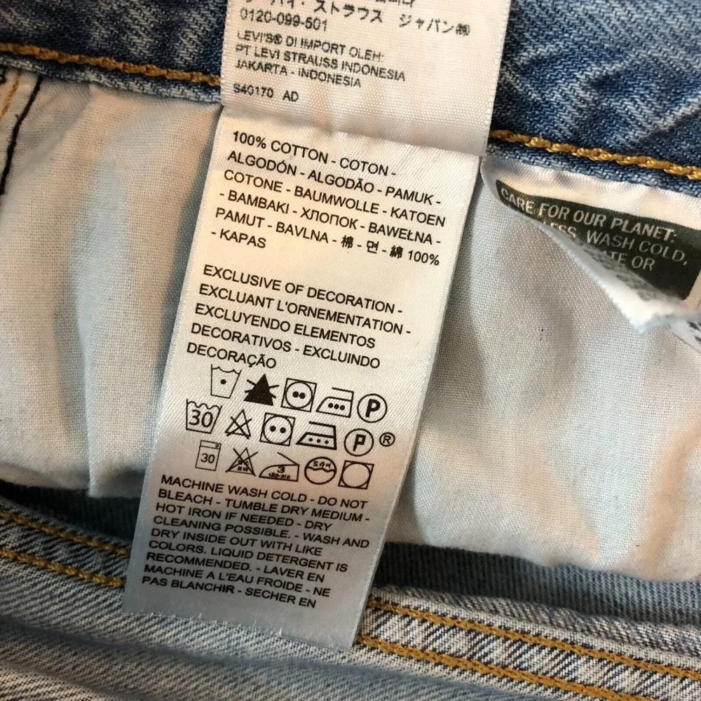 Levis Womens Jeans Boyfriend Medium Wash Cotton 29 - Image 4