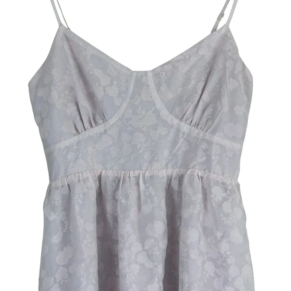 Her Entire Name Says Grace Dress Womens M Pink Cotton Floral Smocked Boho Size M - Image 2