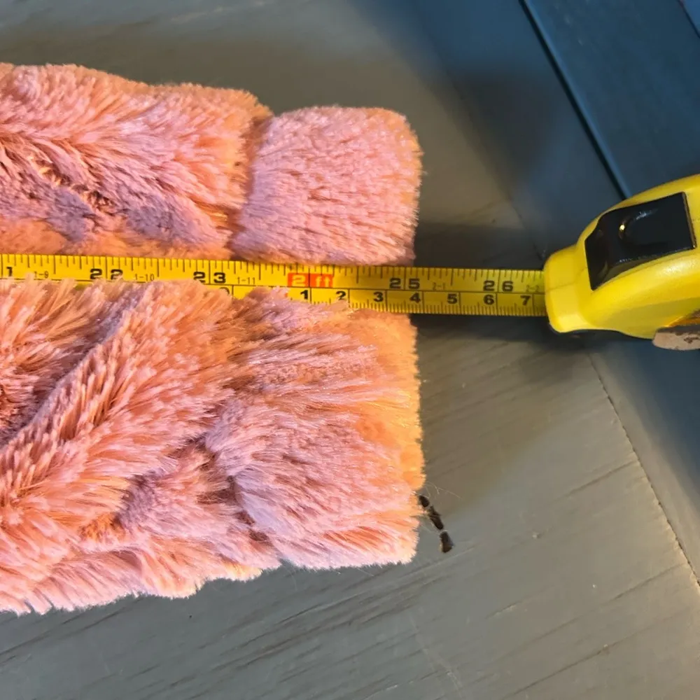 Ambiance Outerwear Pink Fluffy Jacket, Size Small - Image 7