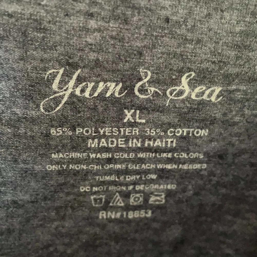 Yarn&Sea Shopping Step Hem Tee XL Gray - Image 2