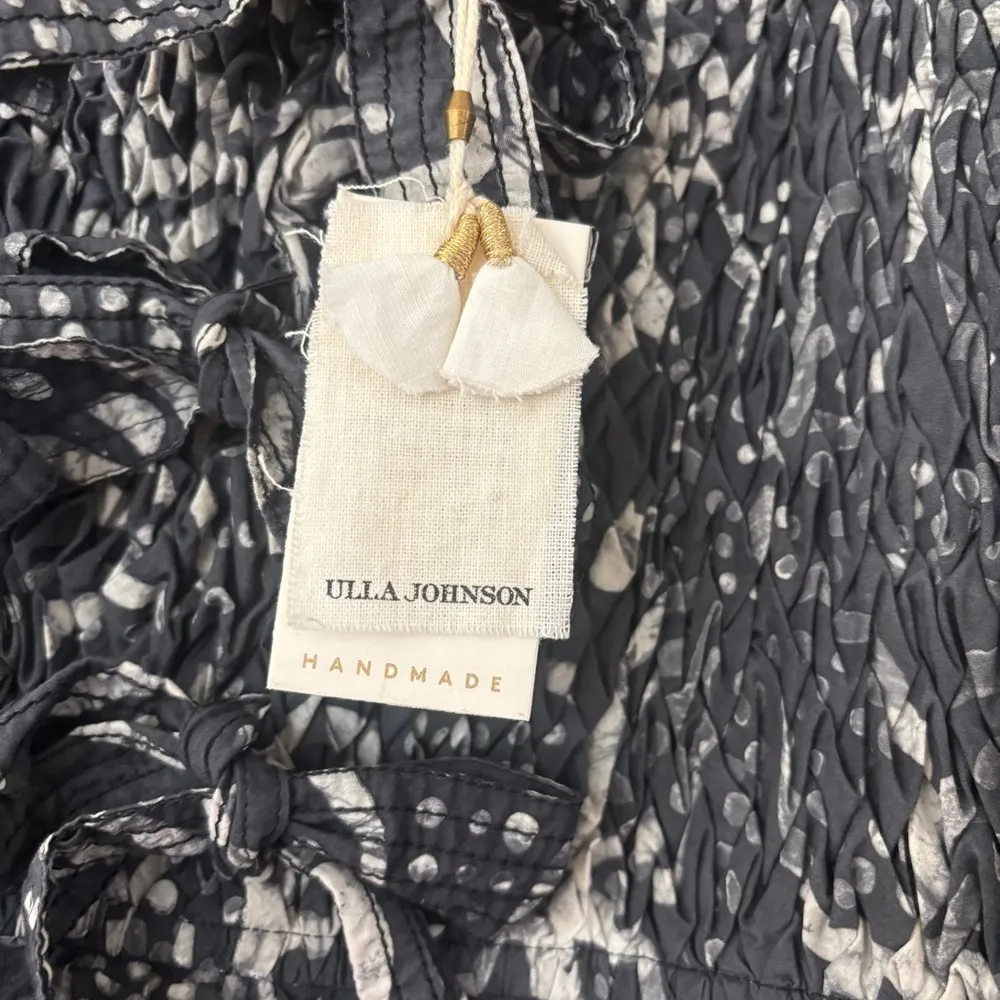 Ulla Johnson Roslyn Dress Batik Noir Size‎ 12 New Cotton Tiered Ruffle Midi Maxi - Image 11