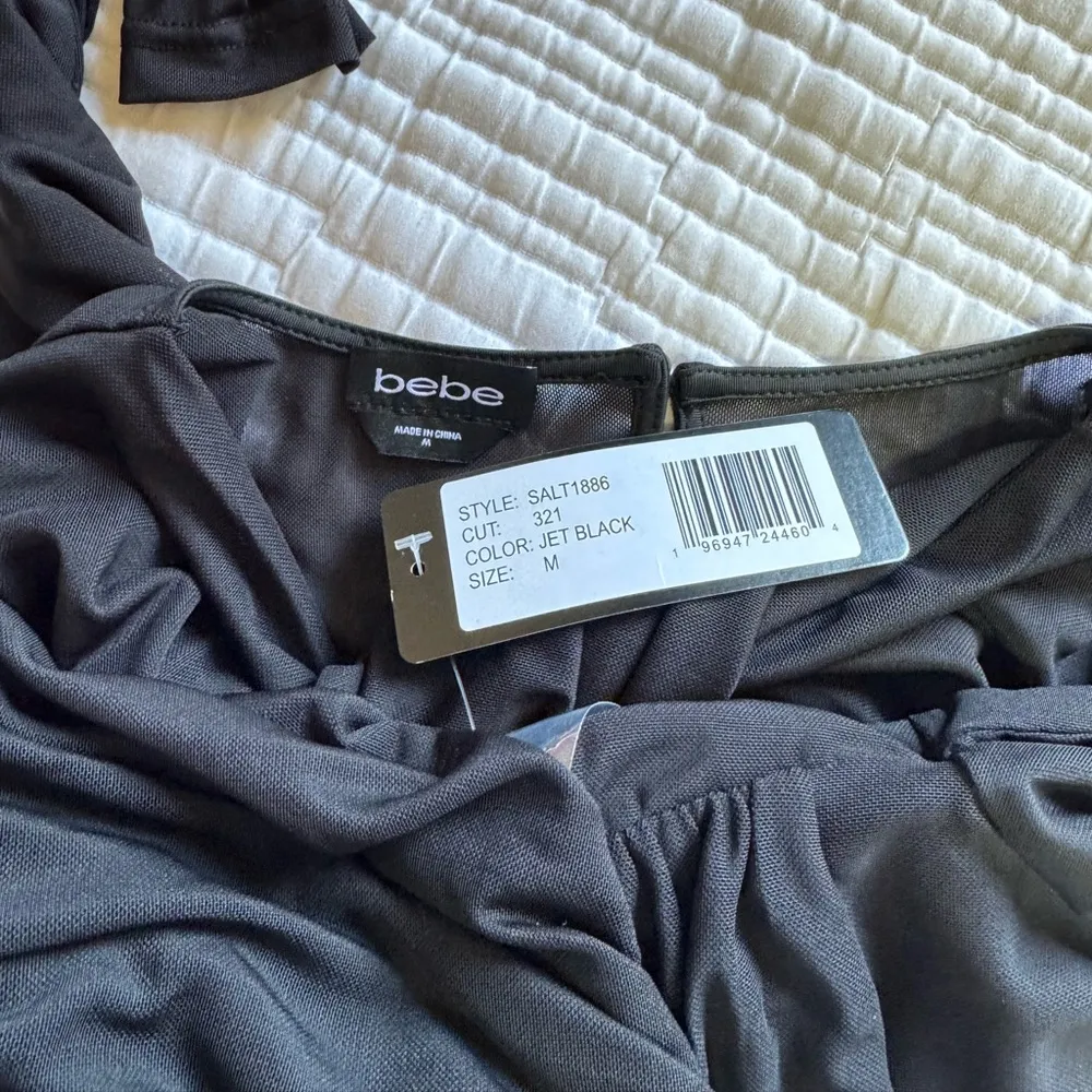 Bebe TWIST FRONT MESH MINI DRESS - Image 7