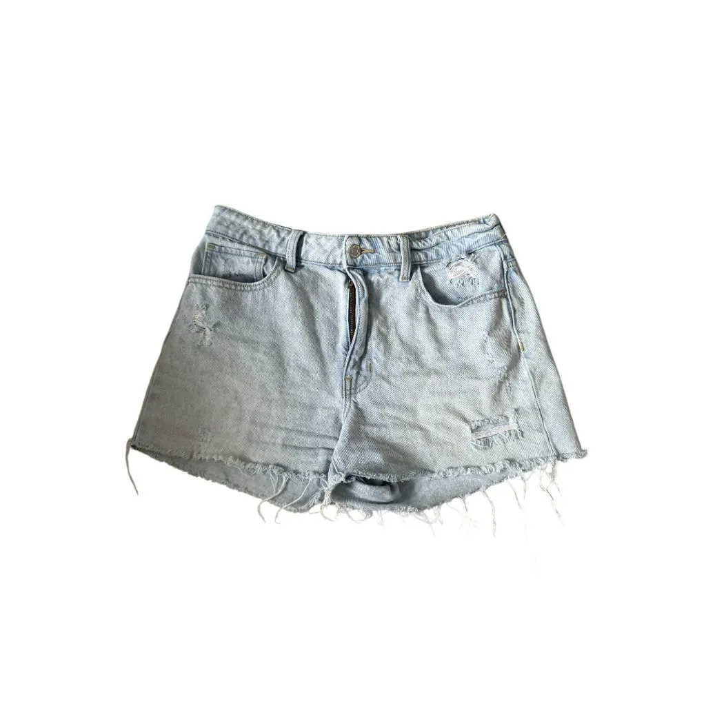 HARPER HERITAGE Light Wash Distressed Denim Shorts Size 27 NEW NWOT - Image 5