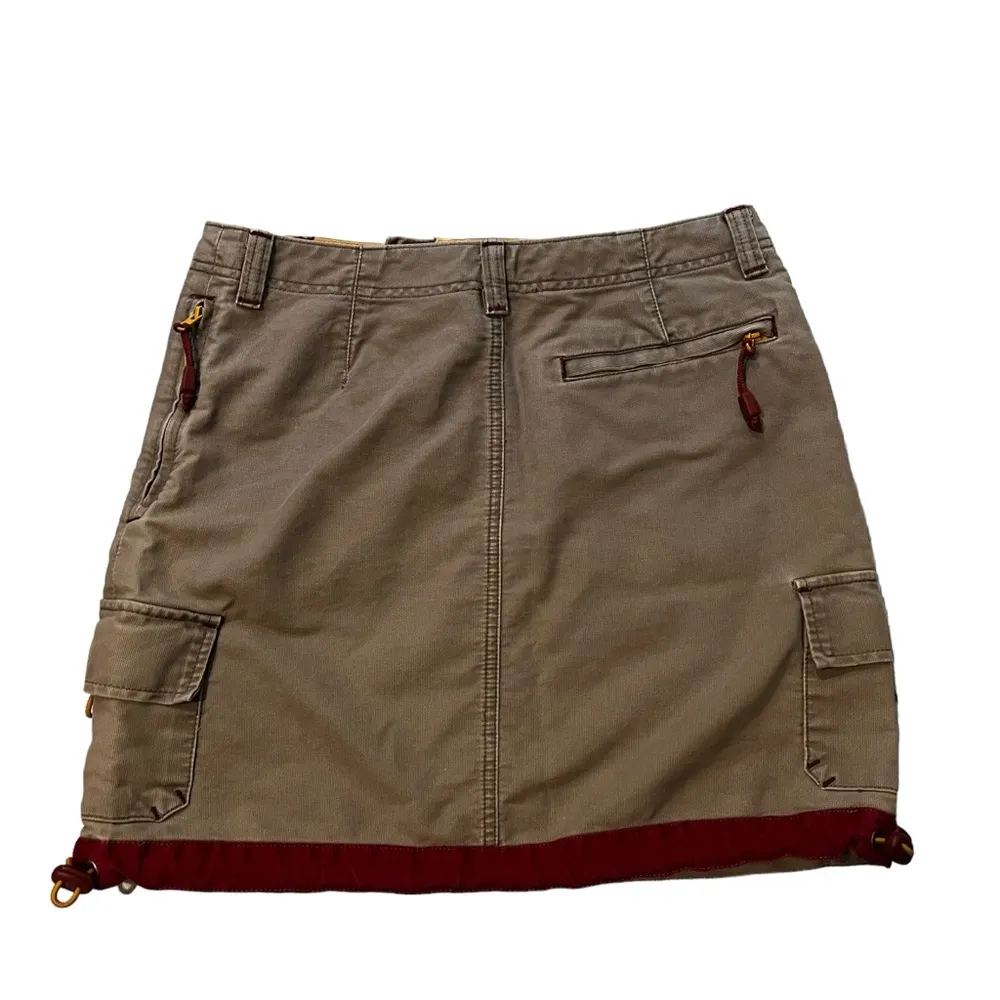 Rare Vintage 90’s American Eagle Utility Cargo Tactical Khaki Gorp Skirt, Sz 4 - Image 4