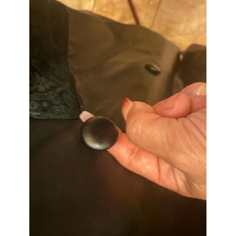 VINTAGE MARCO MARONI LEATHER TRENCH COAT SIZE M Black Size M - Image 4