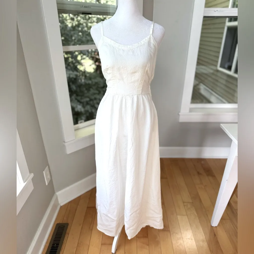 Antique Handmade White Ivory Slip Dress Size XS or Small - Image 2