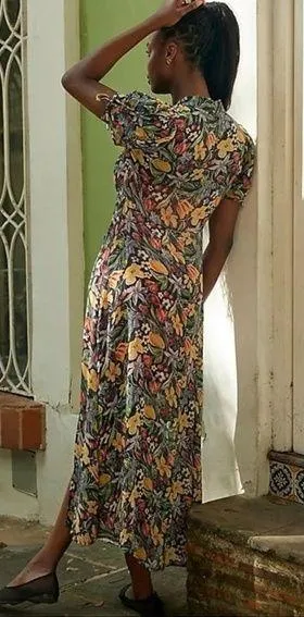 Free People Lemon Meringue Midi Maxi Dress Size Medium Picnic Summer Gingham - Image 2