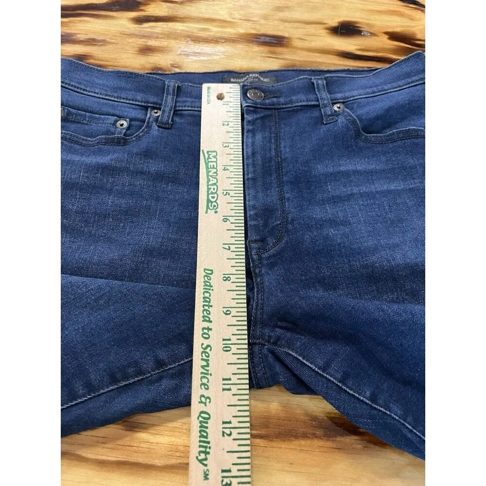 Banana Republic Denim High Waist Skinny Ankle Jeans Women's 29 Regular Dark Blue - Image 5