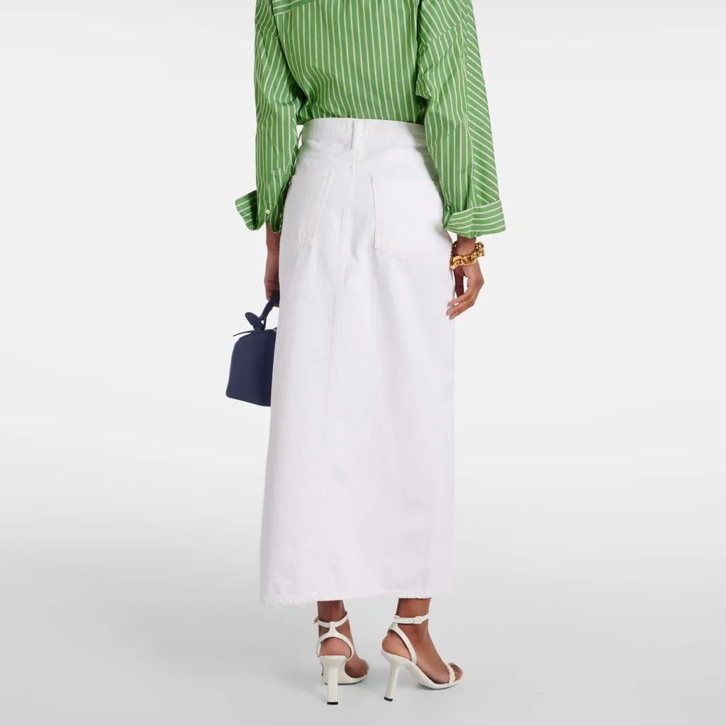 AGOLDE Leif Denim Maxi Skirt (30) - Image 2