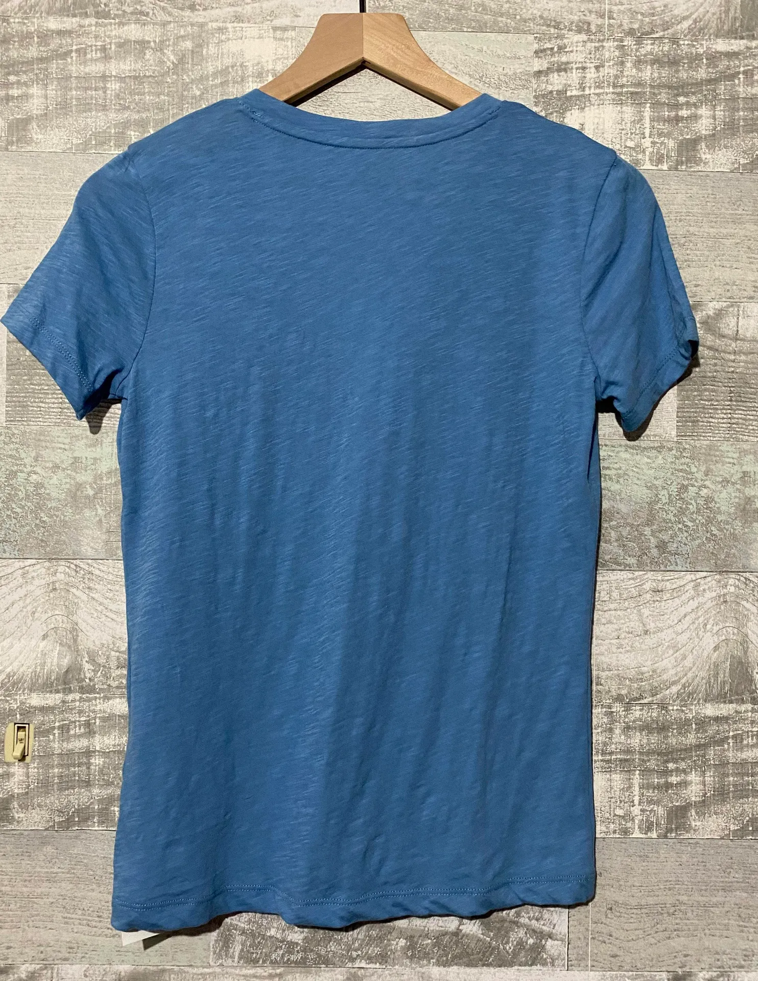 Tshirt Vneck XXS Tranquil Ocean Blue - Image 4