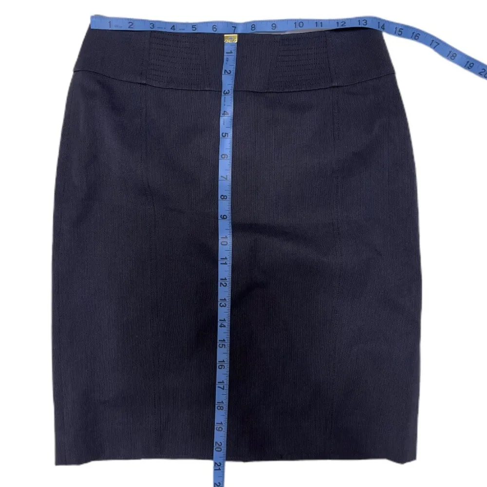 HALOGEN size 4P Petite Dark Gray Knee Length Midi Pencil Skirt - Image 6