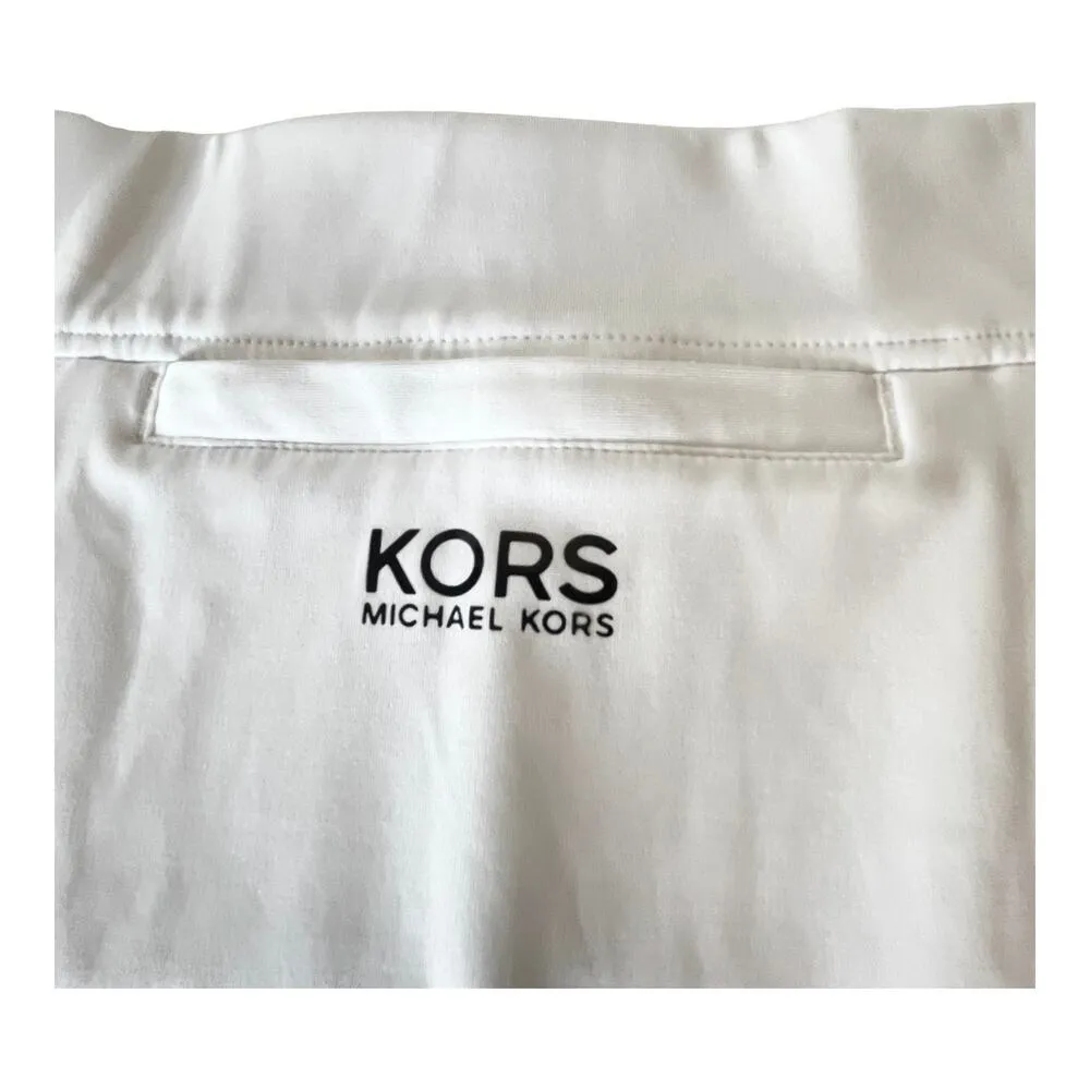 NEW Michael Kors Golf Stretch Knit MINI SKORT Women's XL White Skirt w/ Shorts - Image 4