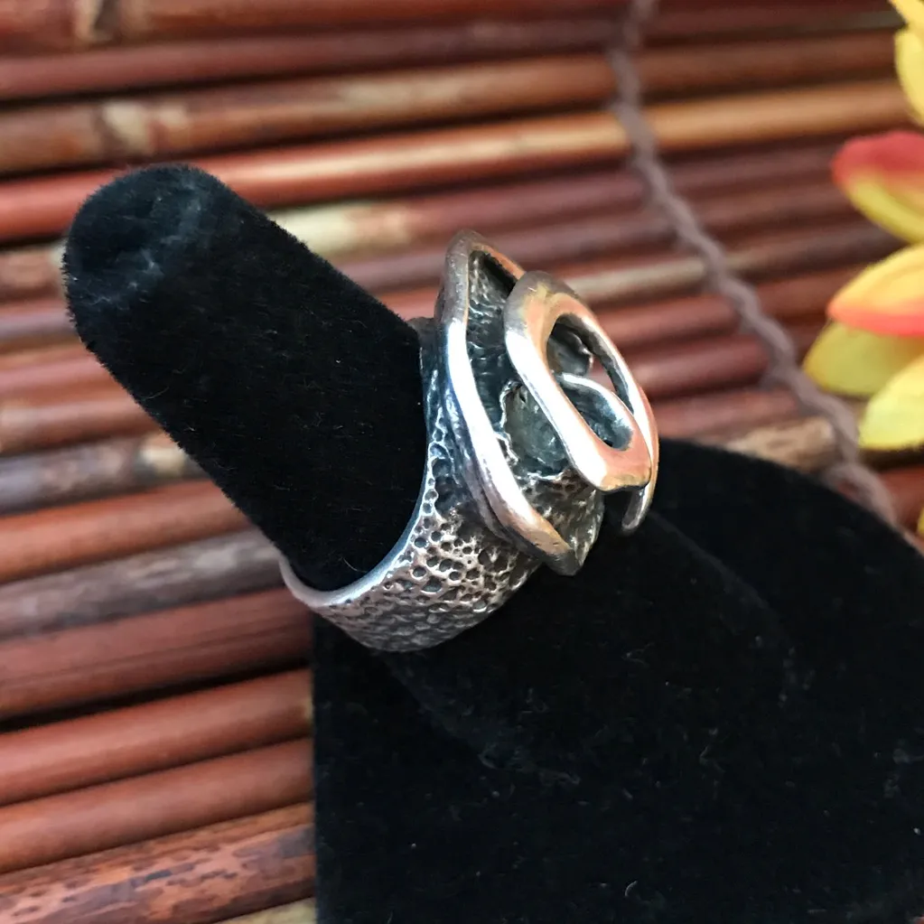 Silpada Rare Oxidized Sterling Silver Ring size 7 - Image 3