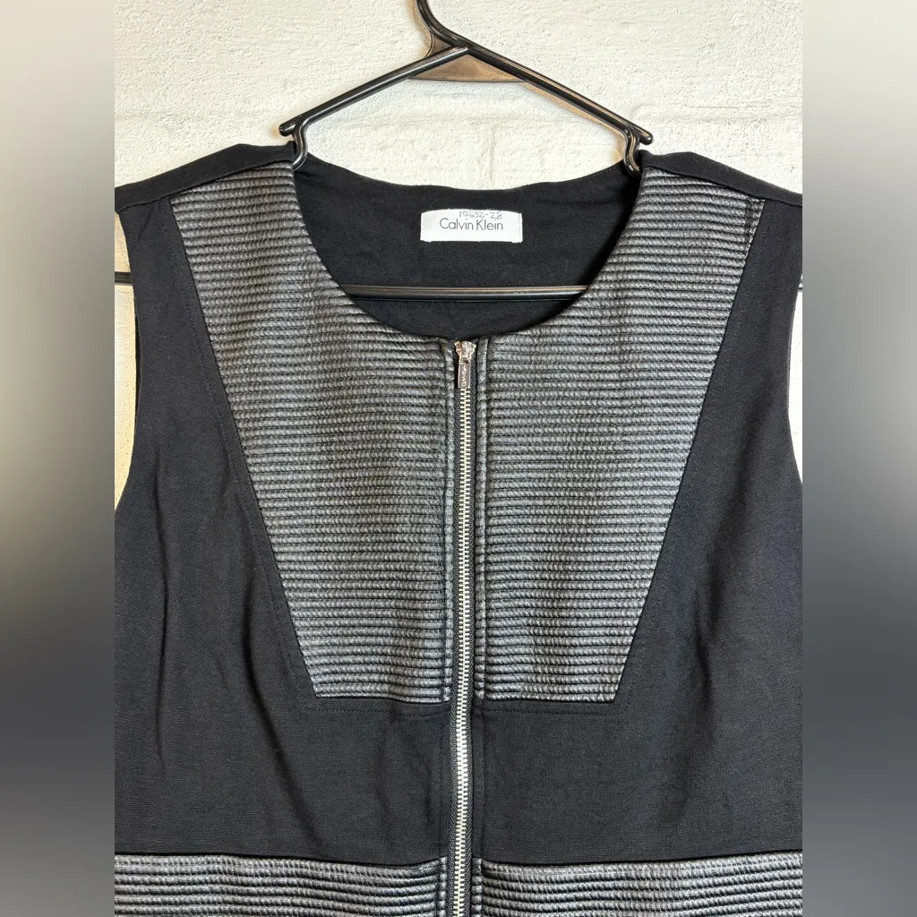 Calvin Klein Woman’s Business Casual Formal Wear Form Fitting Black Classy Dress - Image 2