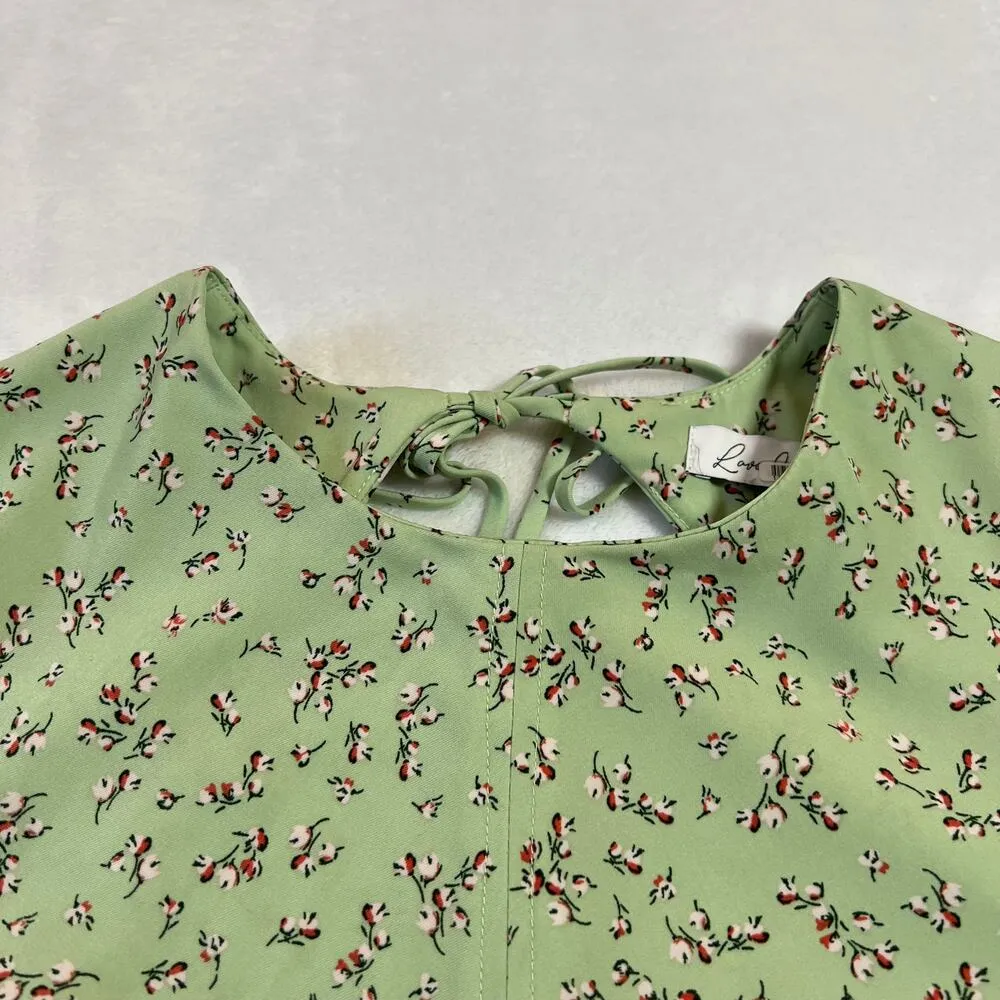 Love, Whit by Whitney Port Sleeveless Floral Ruched Midi Dress Size X - Image 8