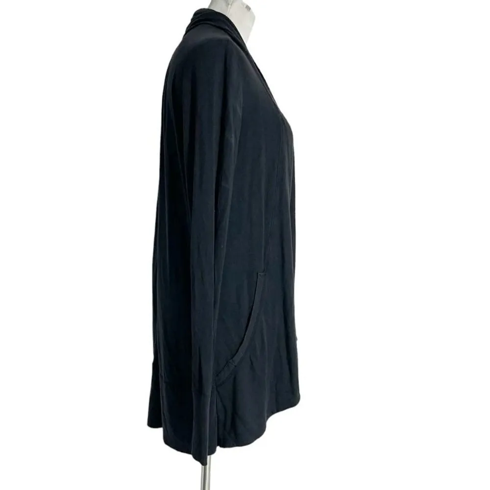 ATHLETA XXS Black Cardigan Open Front Soft Cozy - Image 3
