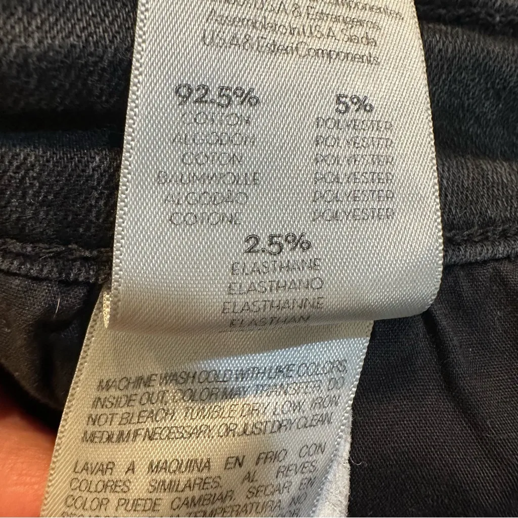 Mother Women's Not Guilty The Hustler Ankle Fray High Rise Jeans Size 29 Black - Image 12